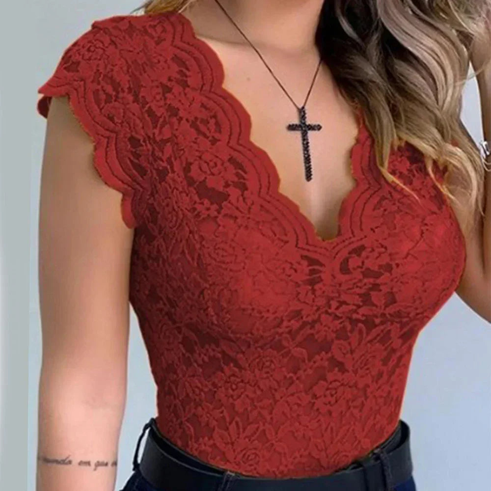 Esme - Elegancka bluzka bez rękawów o dopasowanym kroju dla kobiet
