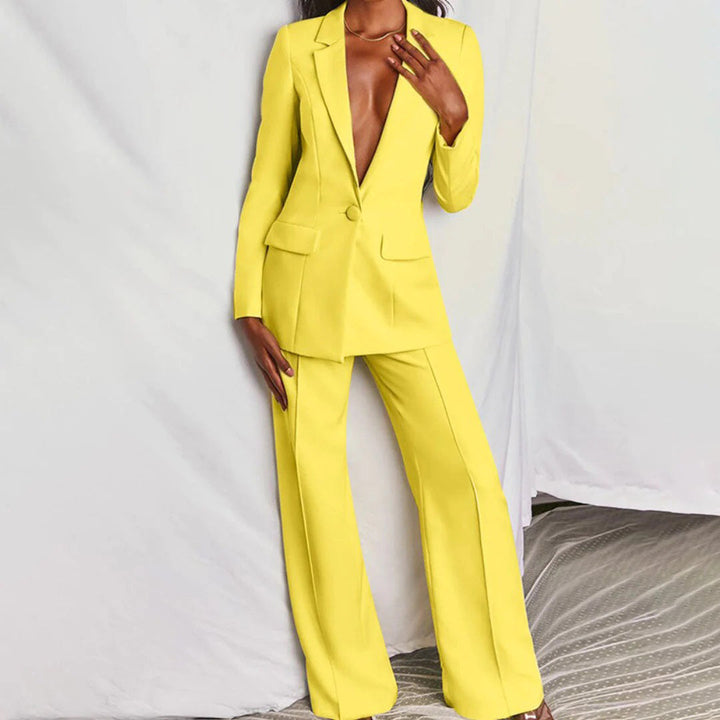 Liliana - Sofisticada Conjunto de Blazer y Pantalón