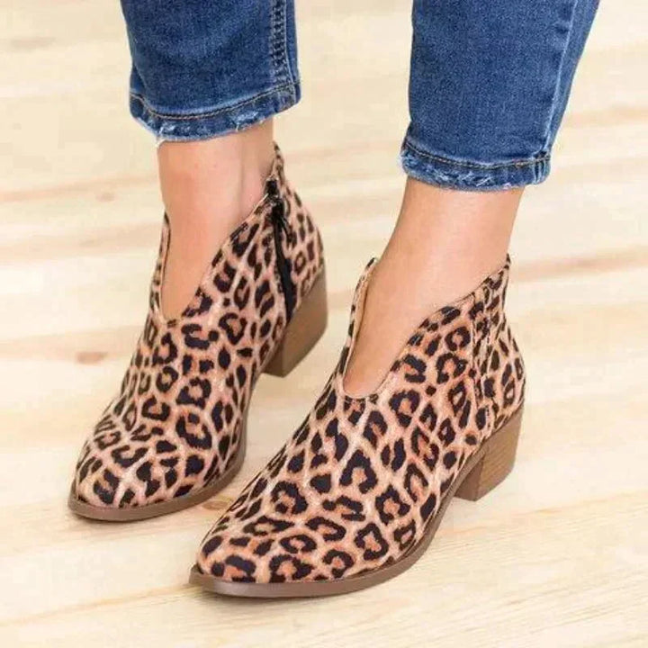 Alicja - Eleganckie buty ze stylowym zamkiem błyskawicznym z boku