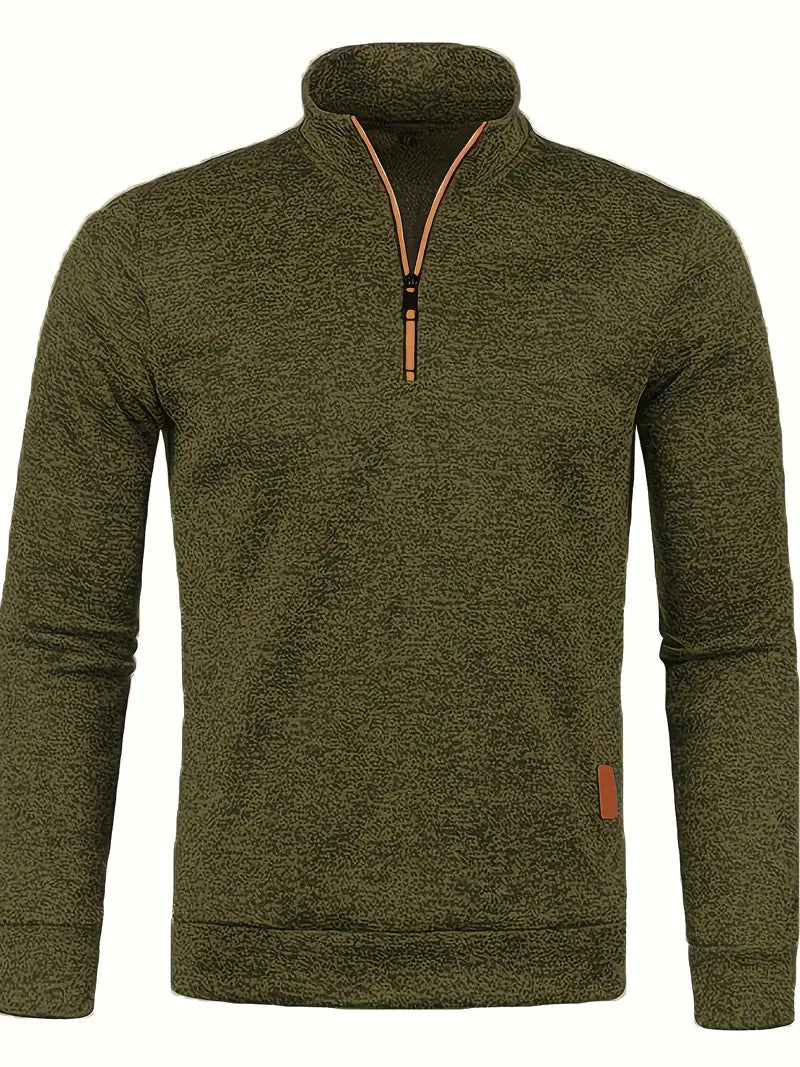 Łukasz™ - Sweter z Długimi Rękawami z Polaru