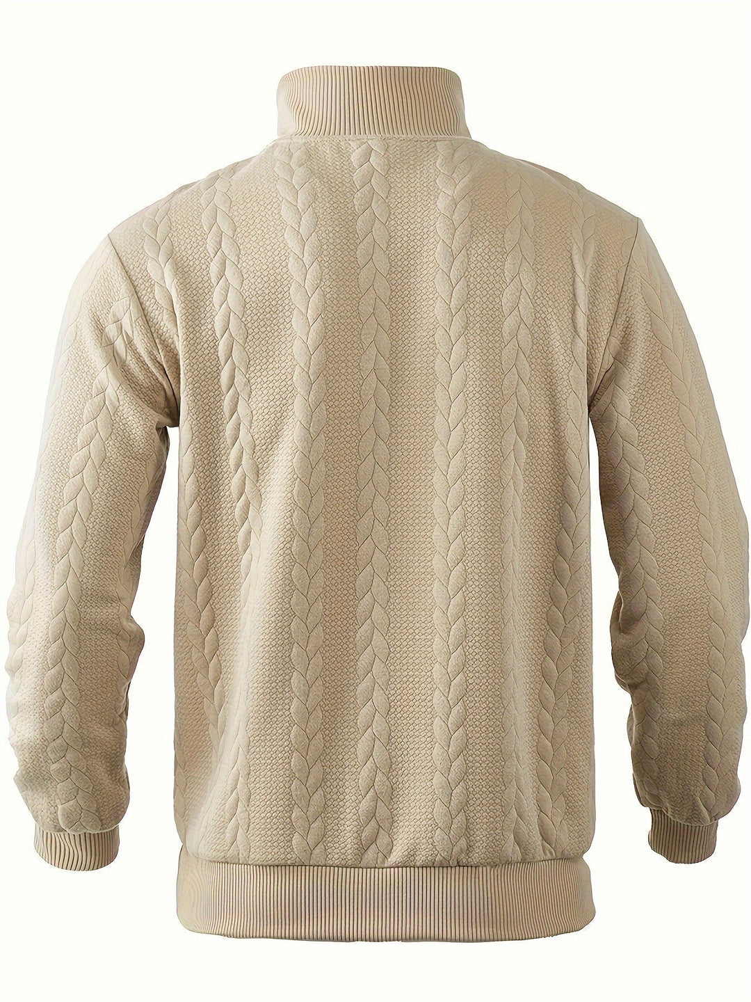 Tomasz™ - Męski Sweter z Zipperem w Kaszmirze Vintage