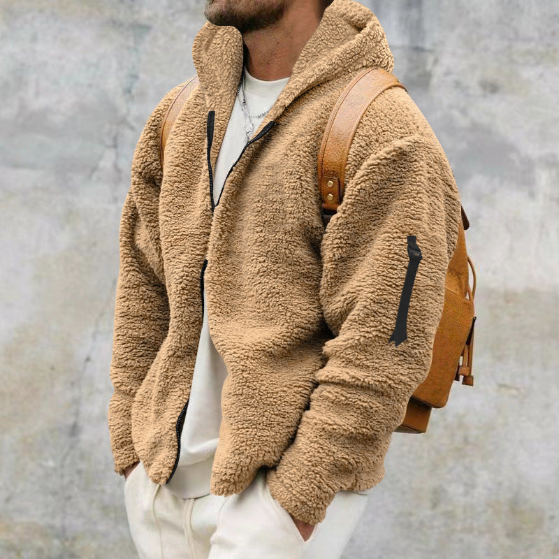 Michał™ - Męska Kurtka z Fleece Wełnianym