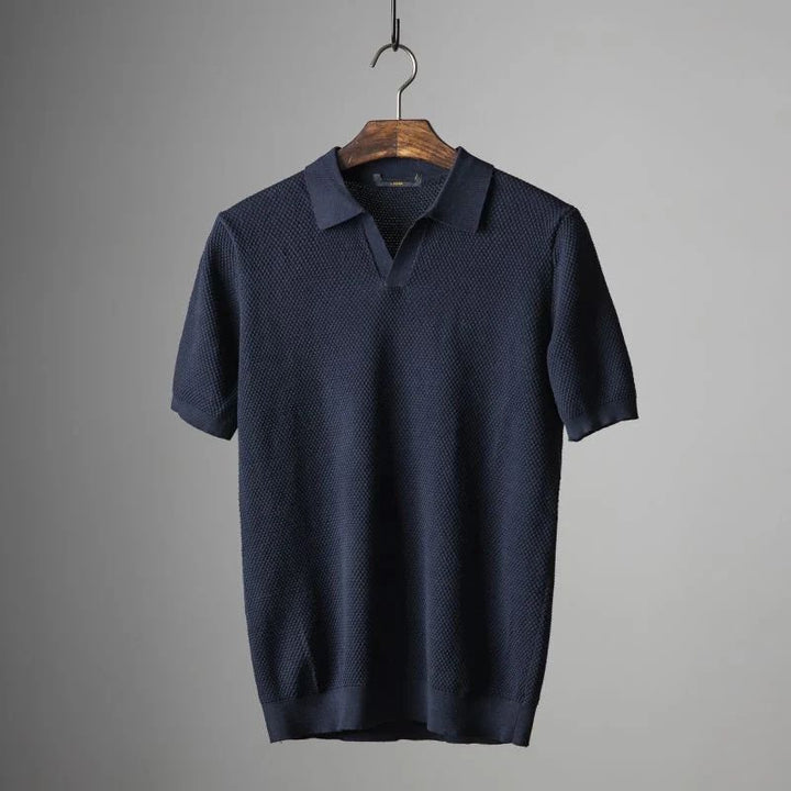 Stylowy letni T-shirt z dzianiny - Aizo