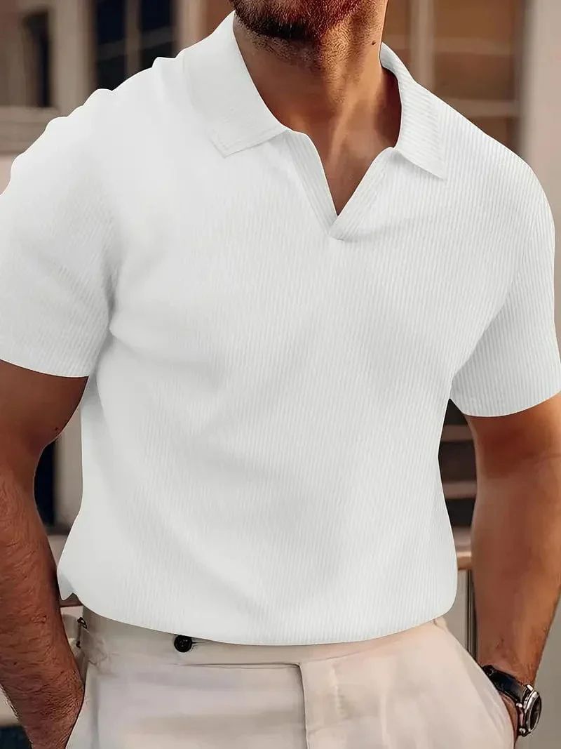 Stylowa letnia koszulka polo - Tade