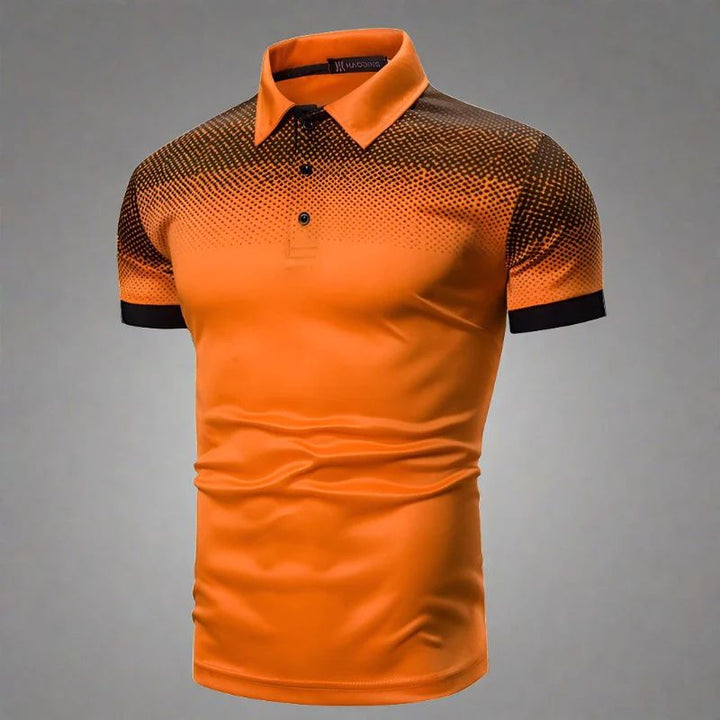Stylowa męska koszulka polo Nander w gradiencie dla eleganckiego letniego wyglądu