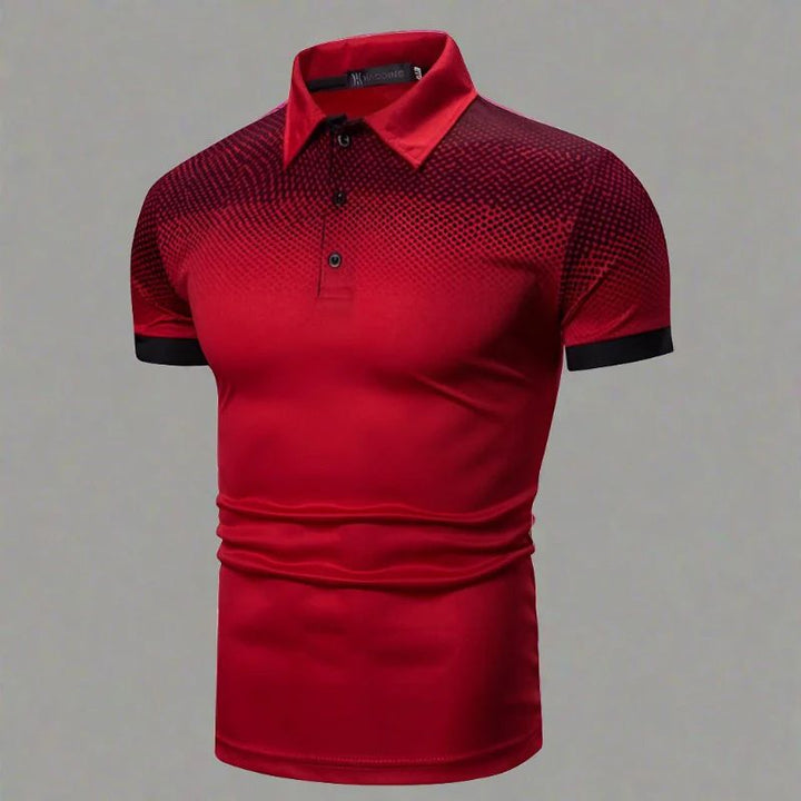 Stylowa męska koszulka polo Nander w gradiencie dla eleganckiego letniego wyglądu
