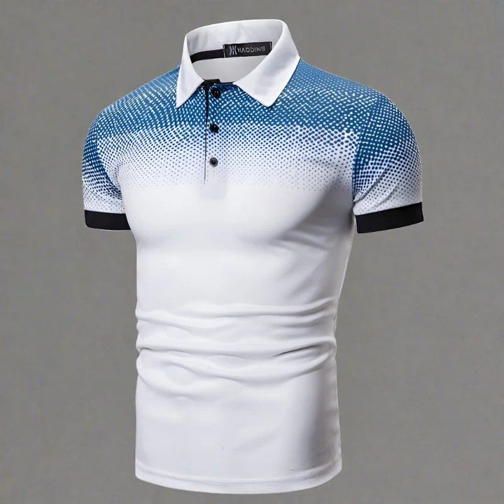 Stylowa męska koszulka polo Nander w gradiencie dla eleganckiego letniego wyglądu