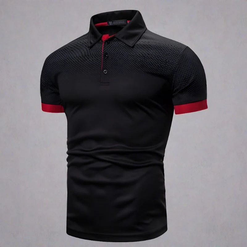 Stylowa męska koszulka polo Nander w gradiencie dla eleganckiego letniego wyglądu