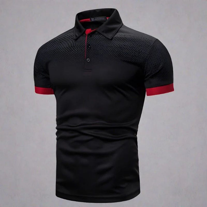 Stylowa męska koszulka polo Nander w gradiencie dla eleganckiego letniego wyglądu