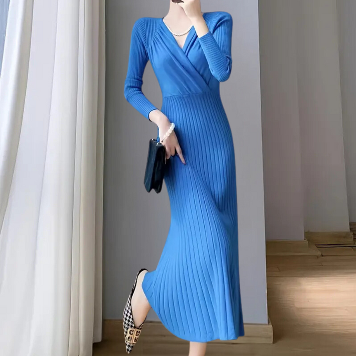 ARWENA - Elegancka sukienka z dzianiny dla kobiet