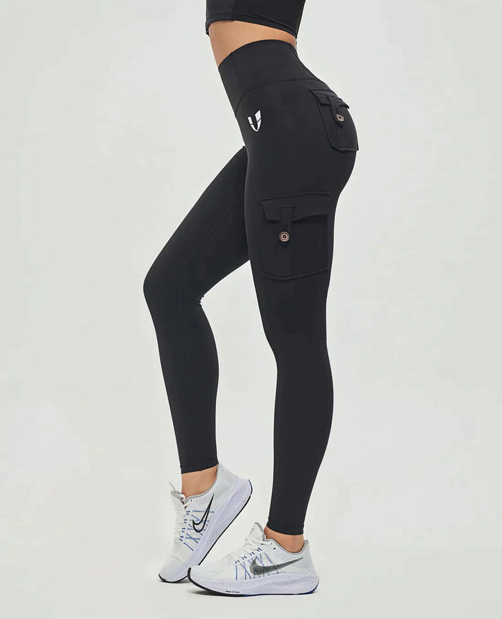 Jeana - Legginsy Cargo z wysoką talią dla modnego wyglądu