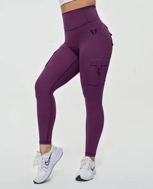 Jeana - Legginsy Cargo z wysoką talią dla modnego wyglądu