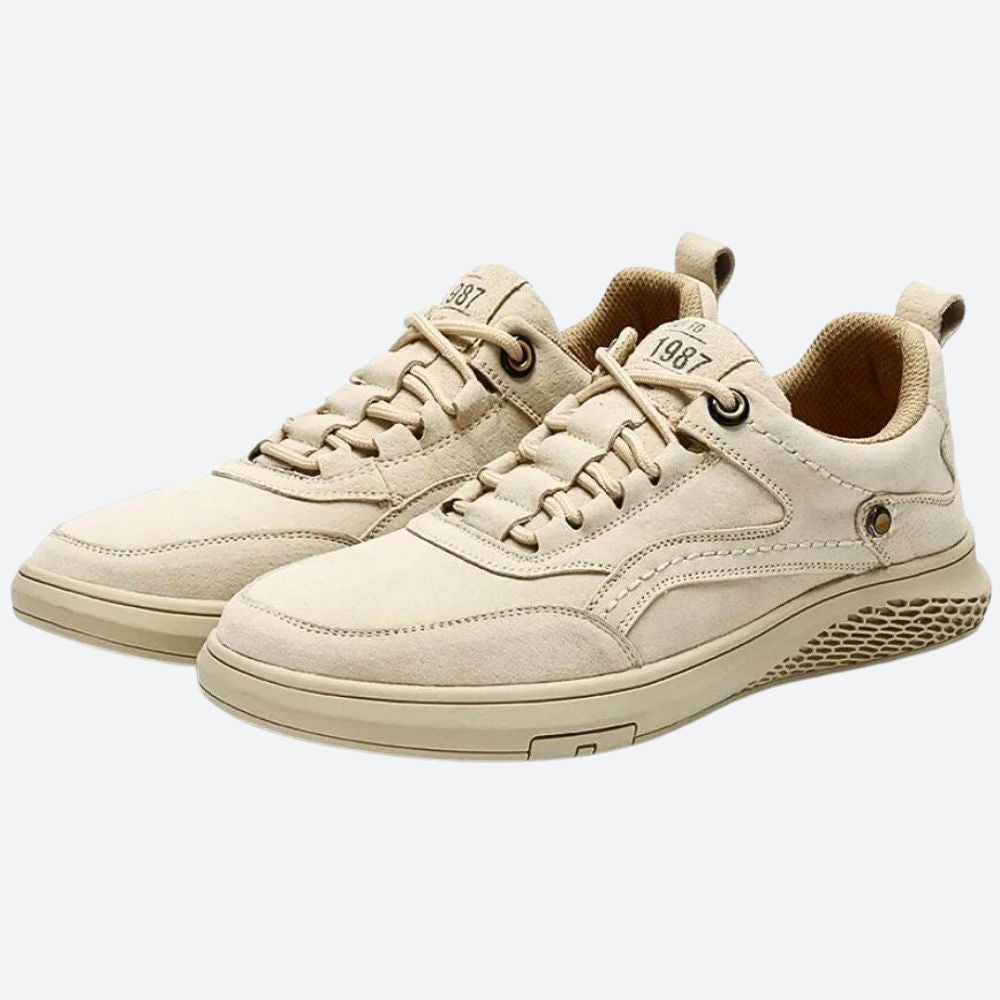 Męskie eleganckie skórzane buty sportowe - Cornelius