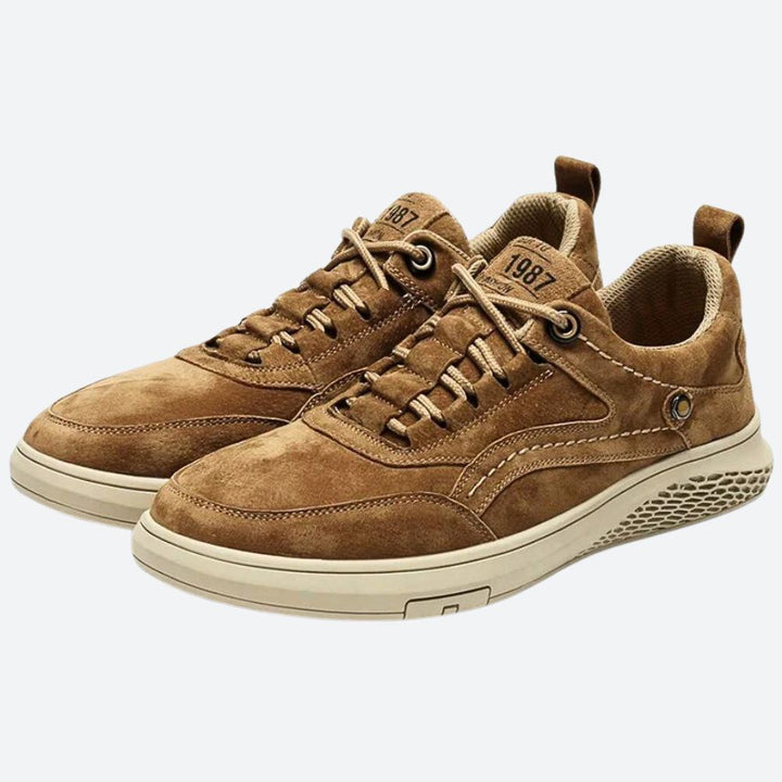 Męskie eleganckie skórzane buty sportowe - Cornelius