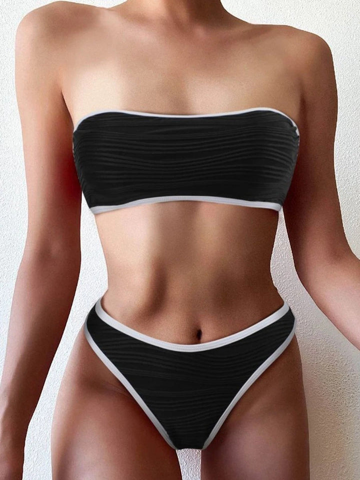 Lydia - Stylowy zestaw bikini z wysoką talią dla wyrafinowanego wyglądu