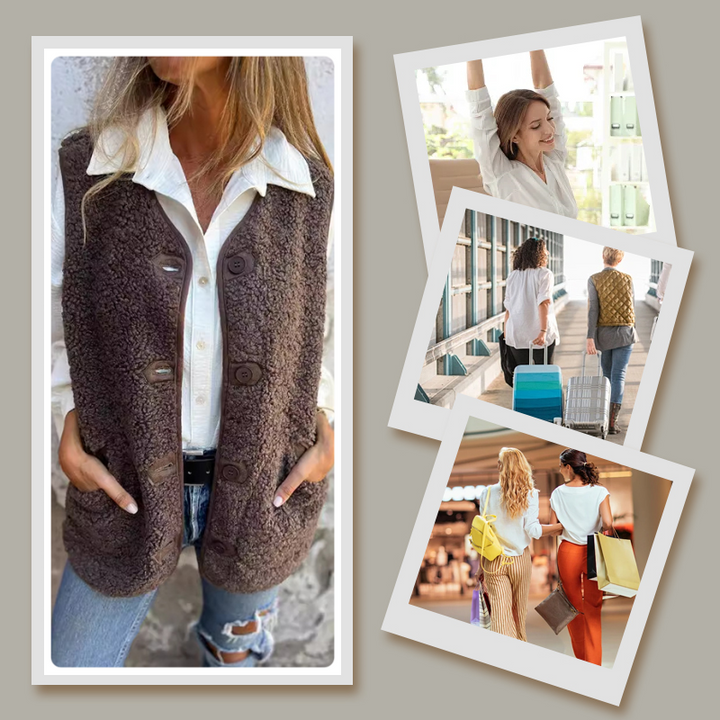 Amelia™ - Kamizelka Zimowa Cozy w Fleece