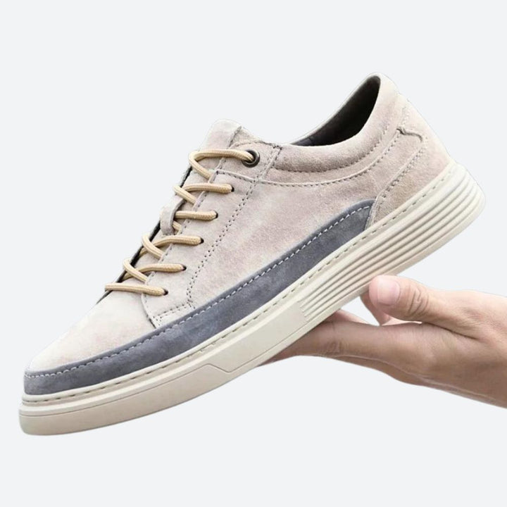 Stylowe męskie skórzane buty sportowe - Conradin