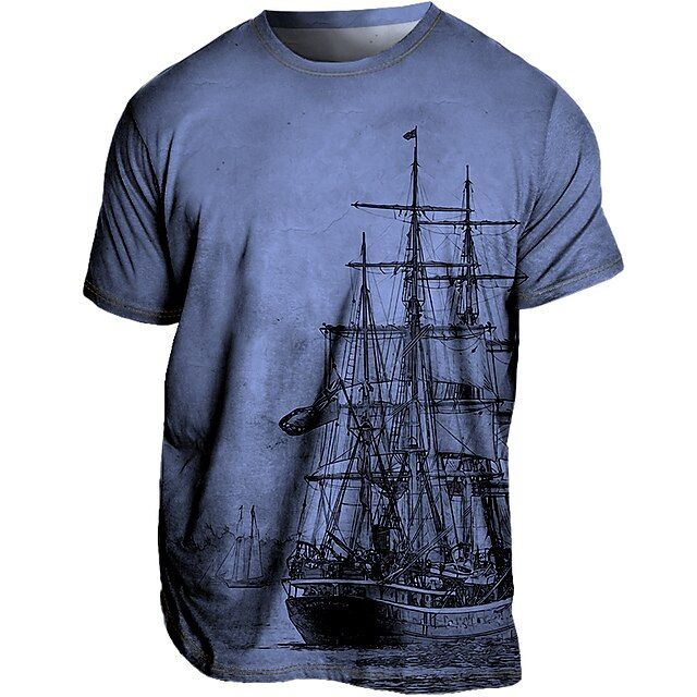 Szykowny letni T-shirt Plus Size dla mężczyzn - Loran