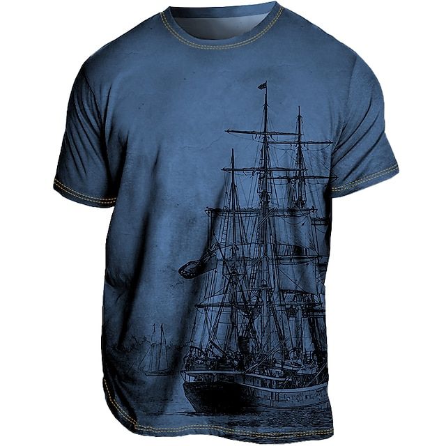 Szykowny letni T-shirt Plus Size dla mężczyzn - Loran