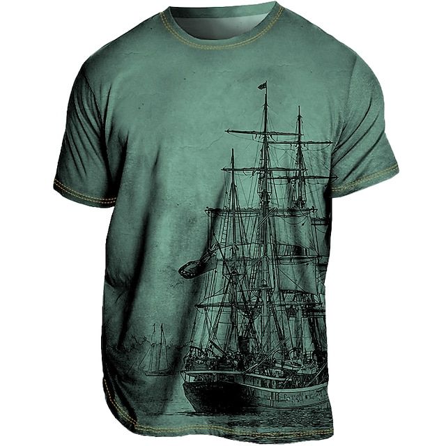 Szykowny letni T-shirt Plus Size dla mężczyzn - Loran