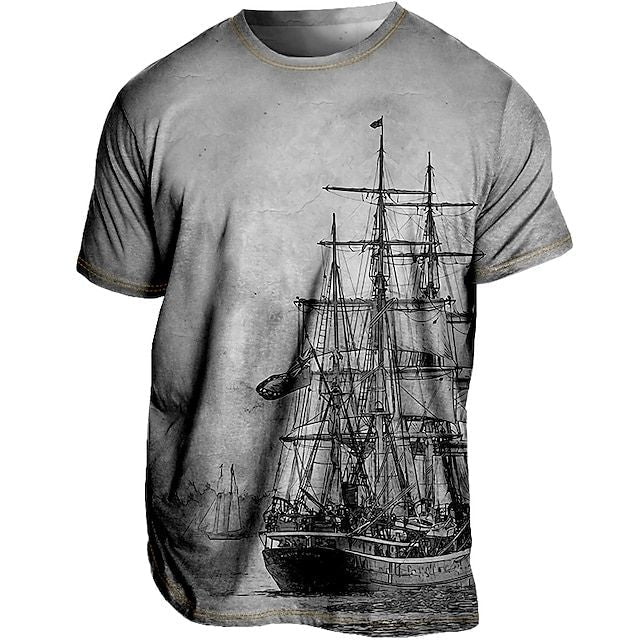 Szykowny letni T-shirt Plus Size dla mężczyzn - Loran