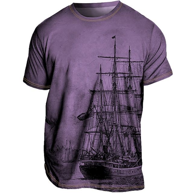 Szykowny letni T-shirt Plus Size dla mężczyzn - Loran