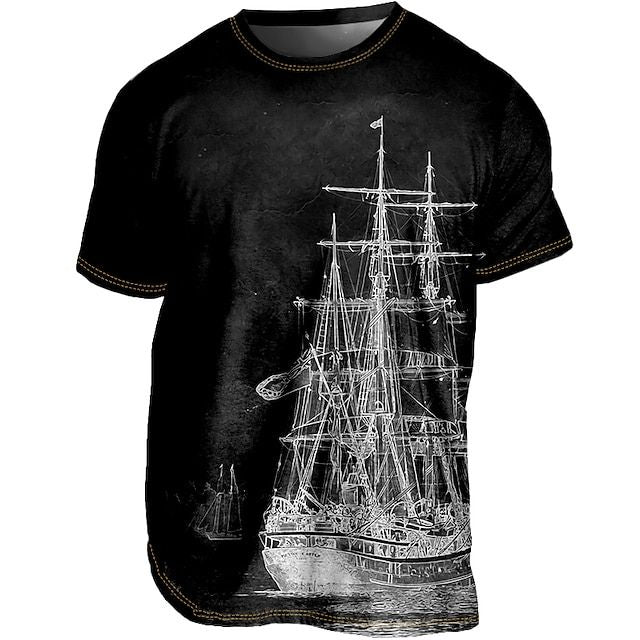 Szykowny letni T-shirt Plus Size dla mężczyzn - Loran